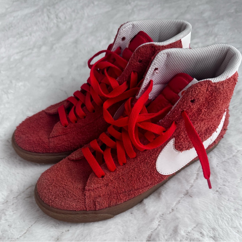 Nike Red and White Athletic Shoes